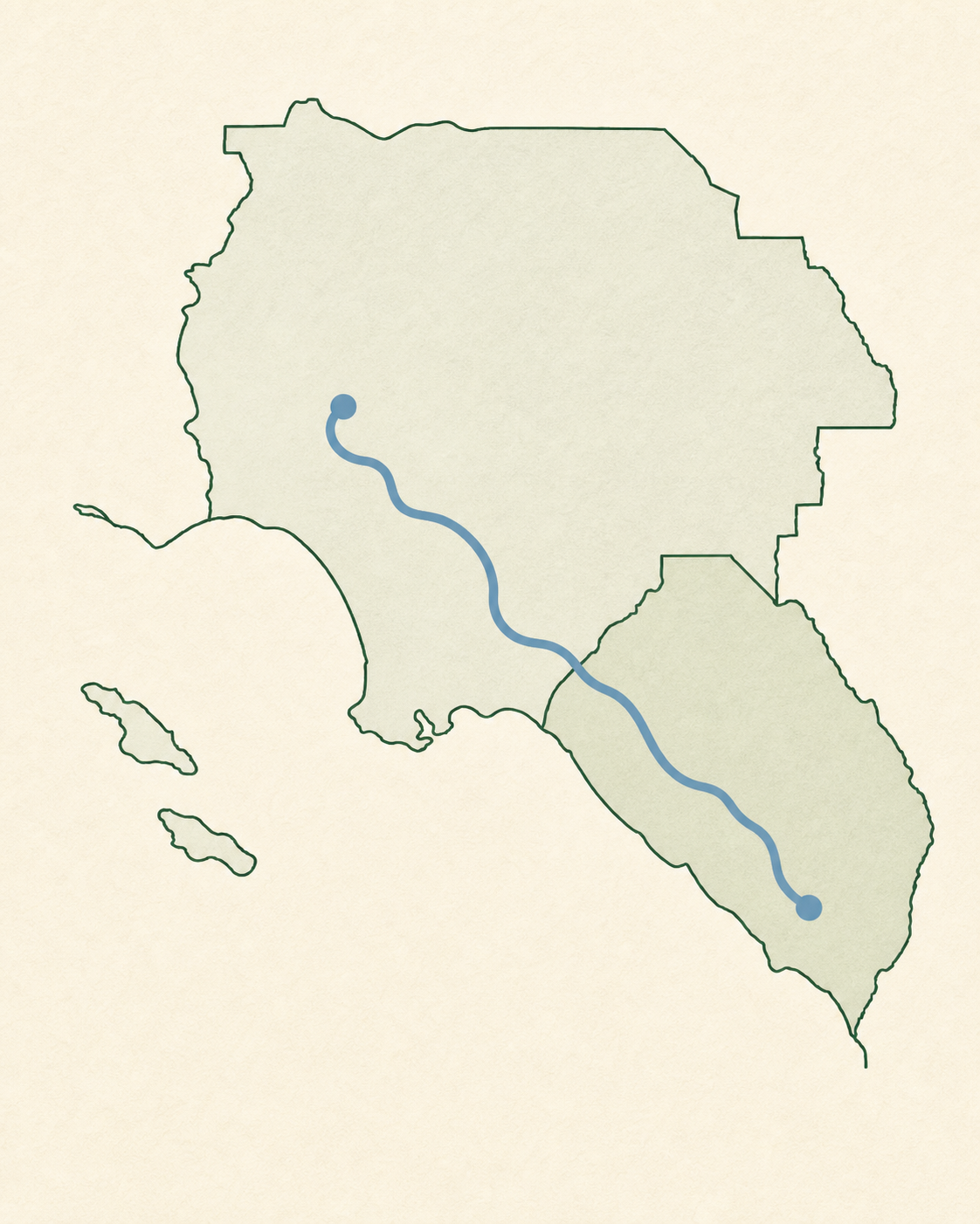 Los Angeles and Orange County service coverage map