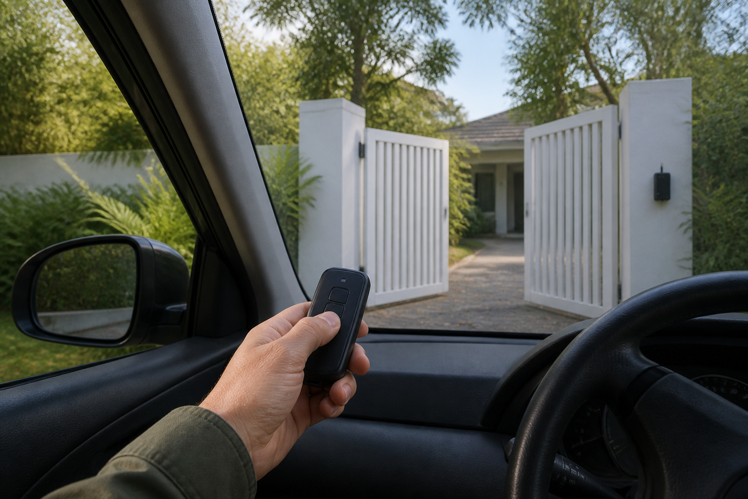Open the Gate From the Driver's Seat