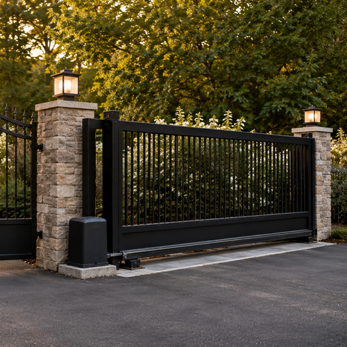 side-by-side sliding and swing gate comparison