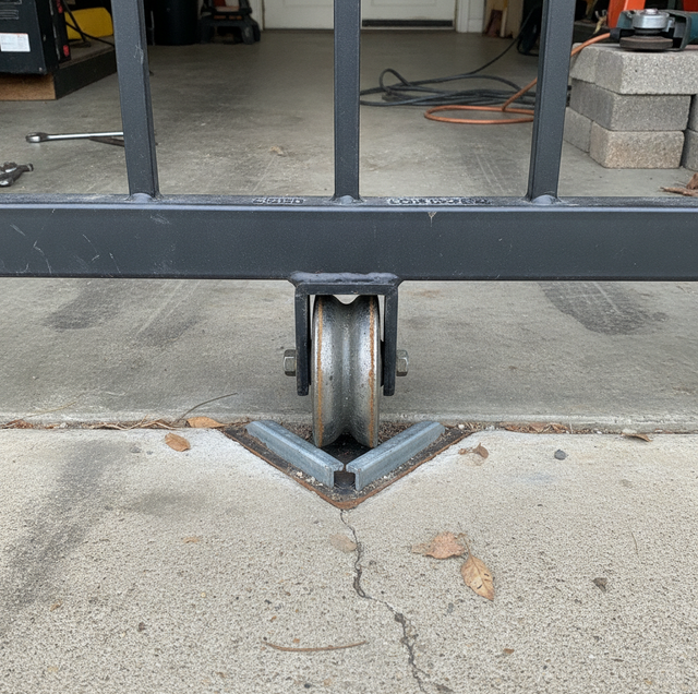 driveway with swinging gate and sliding gate comparison